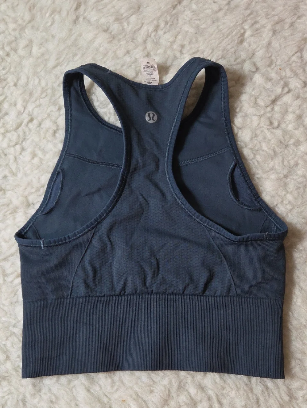 lululemon athletica Ebb to Train Bra in Iron Blue